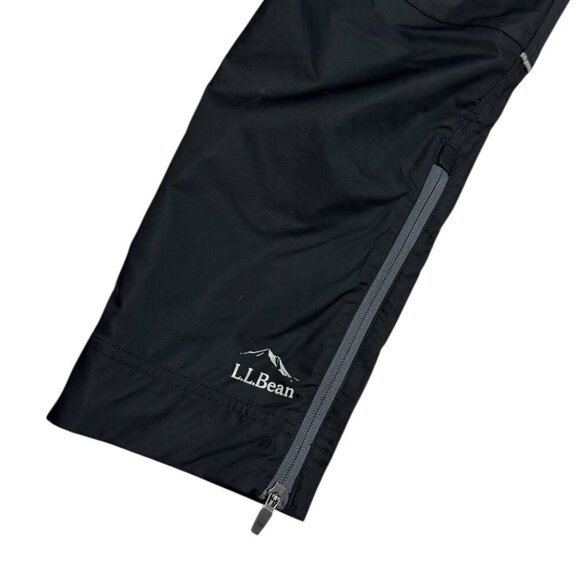 LL BEAN Waterproof Outdoor Windbreaker Black Splash Pants Mens Large - Picture 2 of 5
